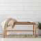 Alaterre Furniture Newport 40in Wood Bench with Handcrafted Woven Rope Seat, Natural ‎ANNP0420 - alternate 9